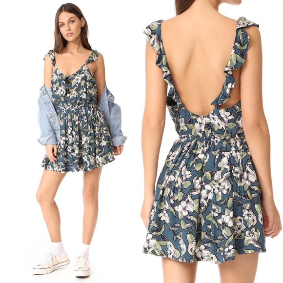 flutter sleeve mini dress